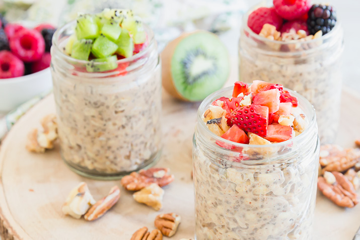 Overnight Oats with Almond Butter and Fruit Recipe | Co+op