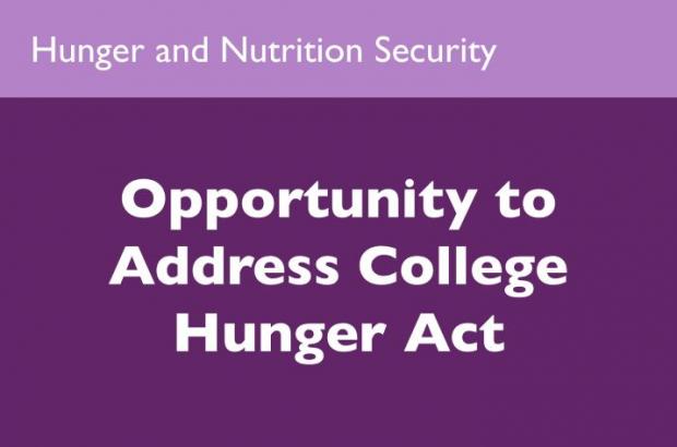 Opportunity to Address College Hunger Act