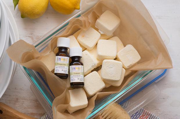 Make Your Own Dishwasher Soap Pods with Aura Cacia Oils