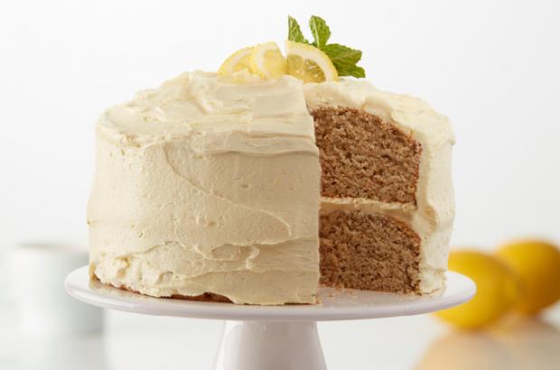 Matcha Cake with Lemon Buttercream