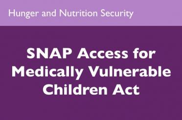 SNAP access for medically vulnerable children act
