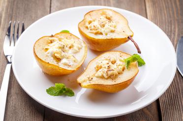 Gorgonzola Stuffed Pears