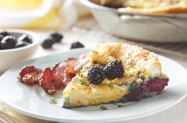 Blackberry and Brie Frittata