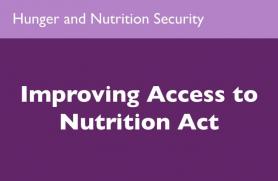 Improving Access to Nutrition Act