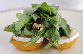 Grilled Apricots with Chevre and Honey