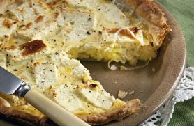 French Leek Pie with Gruyere Cheese