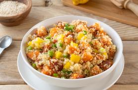 Quinoa Salad with Sweet Potatoes and Peppers