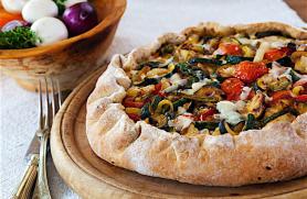 Easy Pizza Crusts and Roasted Veggie Asiago Stuffed Pizza