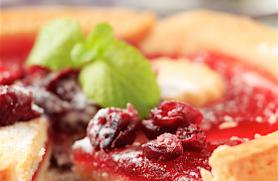 Cranberry Jam Tart with Almond Shortbread Crust