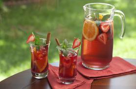 Red Sangria with Strawberries