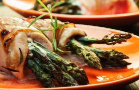 Chicken and Asparagus Roulade