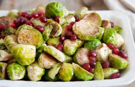 Brussels Sprouts with Pomegranate Glaze