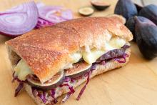 Brie Fig and Onion Panini Sandwich