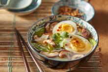 Spicy Miso Egg Soup
